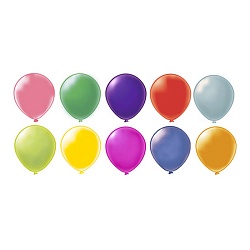 шар воздушный  5" пастель ассорти 100шт/уп