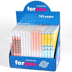 Блокнот 14*21см 80л в линейку на резинке