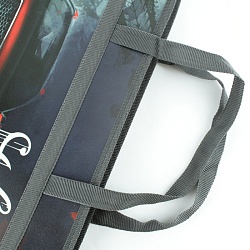 папка детская с ручками а4 пласт. с рисунком на молнии  красочное авто