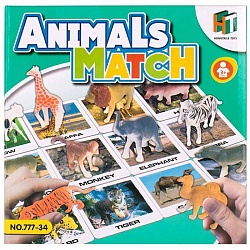 настольная игра "animals match" (подбери животное)