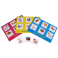 лото пластиковое домашние животные 24 фишки