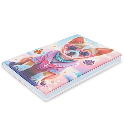 Блокнот 14,3*21см 80л в линейку "Стильная собачка"