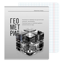 тетрадь предметная  48л кл геометрия "самоцвет" твин-лак