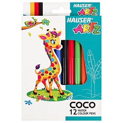 фломастеры 12цв  на водной основе