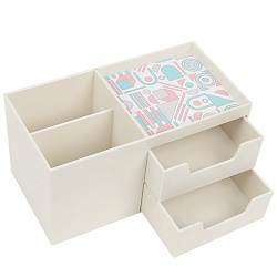 органайзер настольный пластиковый 5 отделений белый