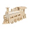 сборная модель из дерева паровоз