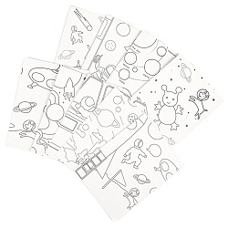 гравюра-раскраска космос