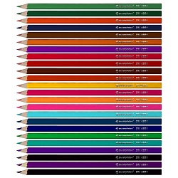 карандаши 24цв "darvish" "девочки" корпус шестигранный (набор)