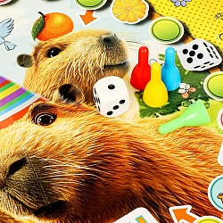 настольная игра ходилка "милые капибары"