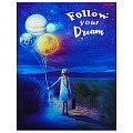 Тетрадь на кольцах 100л  "Следуй за мечтой"