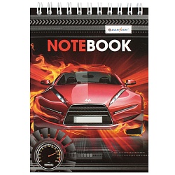 Блокнот 10*14см  60л  "Машины" на гребне