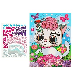гелевая мозаика 17*23см кошечка