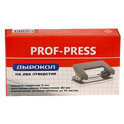 дырокол на 10л., метал./к в карт. коробке