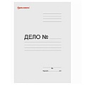 Папка-скоросшиватель картон мелованный BRAUBERG 320г/м2 белый