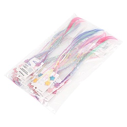 заколка для волос 4 шт. в наборе (клик-клак с косичкой)