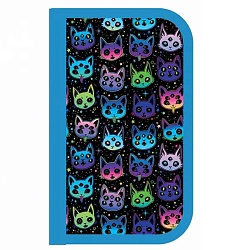 пенал 2отдел. 190*120мм creepy cats с откидной планкой
