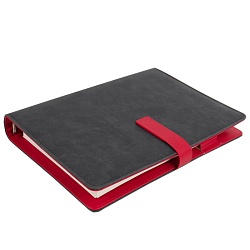 ежедневник а5 недатиров. 100л обложка кож.зам. на кольцах с магнитной застёжкой