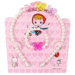 ободок "жемчуг" для волос в наборе