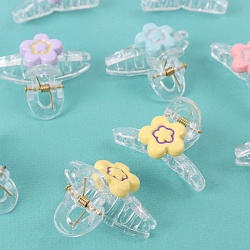 заколка-краб для волос 2шт в наборе цветочек