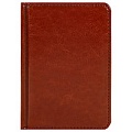 Ежедневник недатированный  А6 128л. Touch Skin-Choco обложка кожзам коричневый
