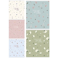 тетрадь  48л кл. "цветочный паттерн-16" обложка цветная мелованная