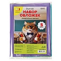 Набор обложек  5 класс "Darvish" (10шт/уп) 150мкм(в комплекте обложка для дневника)ЦветныеПрозрачные