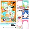 раскраски-карточки многоразовые