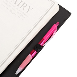 ежедневник а5 недатиров. 100л обложка кож.зам. темно-серая на кольцах