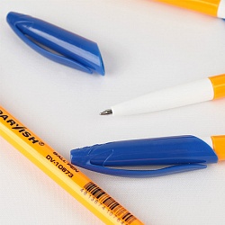 ручка шар. синяя "darvish" корпус оранжевый