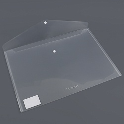 папка-конверт на кнопке а3 бесцветная 200мкм