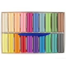 пластилин 20цв. восковой "фантазия" 300г со стеком пастельные цвета луч