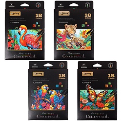 карандаши 18цв круглый корпус "дикий мир"