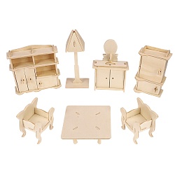 сборная модель из дерева мебель.гостиная