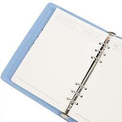 ежедневник а5 недатиров. 100л обложка кож.зам. на кольцах с магнитной застёжкой