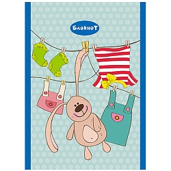 Блокнот А6  16л "Чистюля" на скрепке  