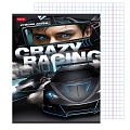 Тетрадь  48л кл. "Crazy racing" скругл.углы