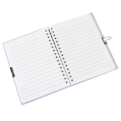 Блокнот 13*18см 48л  "Единорог" на спирали с замочком и ключиками