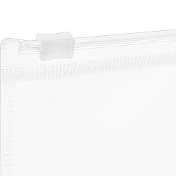 папка-конверт на молнии а4 160мкм, цвет прозрачный, застёжка жёлтая