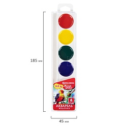 краски аквар.  6цв. "brauberg" "магия цвета" медовые  б/к