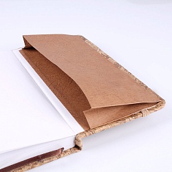 книжка  записная  8,5*16см "darvish" обложка "пробка" на резинке ассорти