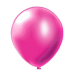 шар воздушный 12" металлик фуксия 50шт/уп