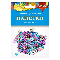 декоративные пайетки "сердечки"
