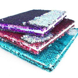 Книжка записная А5  80л в клетку с реверсивными пайетками цвет ассорти