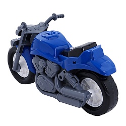 мотоцикл крузер синий 26см