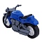мотоцикл крузер синий 26см