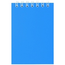 Блокнот  7*10см  60л пластиковая обложка ассорти на гребне