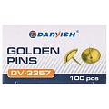 Кнопки "Darvish" золотые 100шт/уп