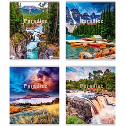 тетрадь  96л лин. "земной рай" обложка цветная мелованная