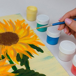 краски акриловые декоративные 12цв "хобби" 20мл гамма