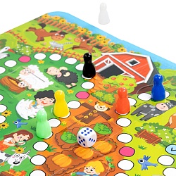 игра настольная "весёлая ферма 10 в 1"